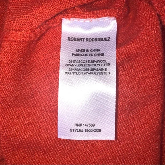 Designer! Robert Rodriguez wool blend sweater! - Picture 6 of 6